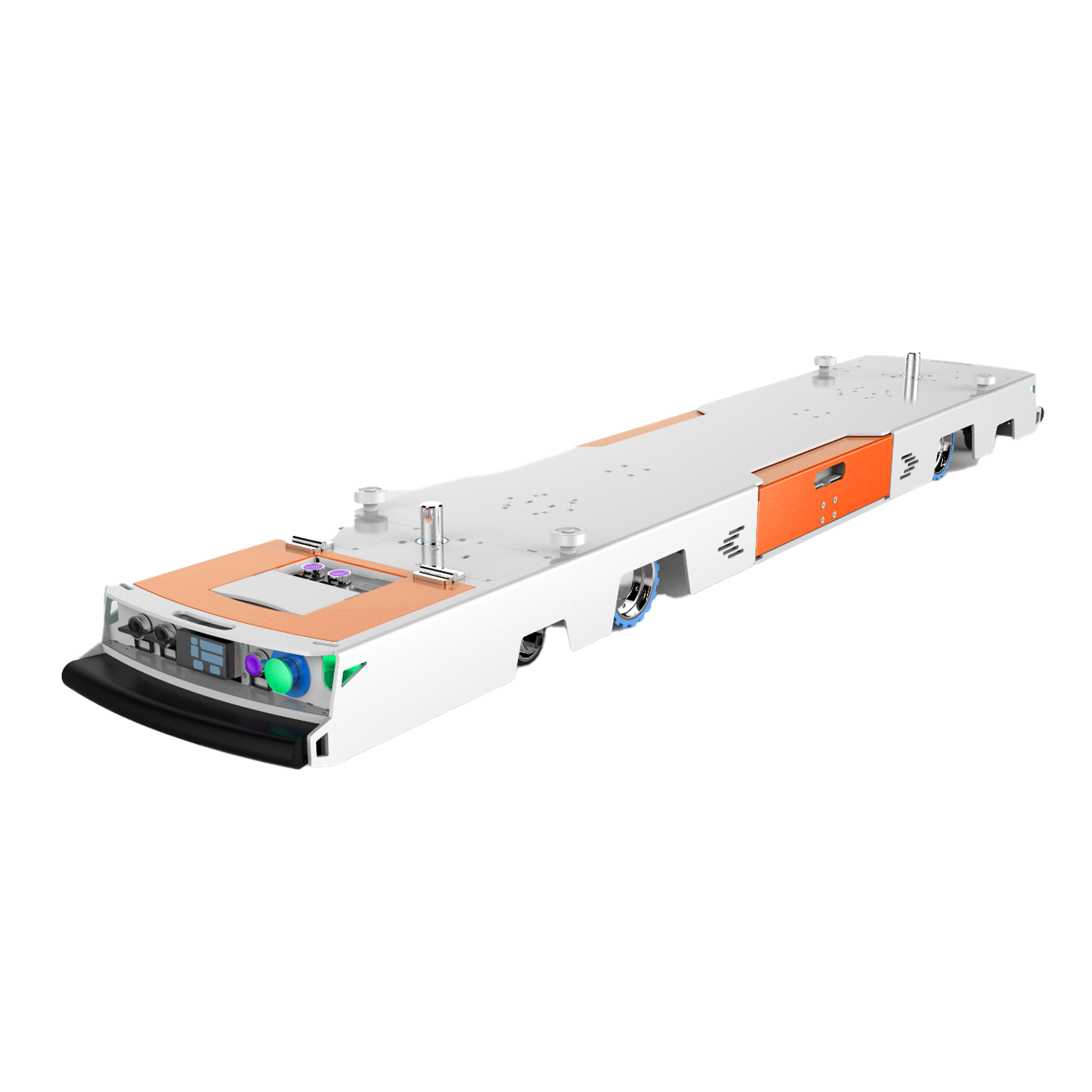 Ultra-low bidirectional latency traction AGV vehicle